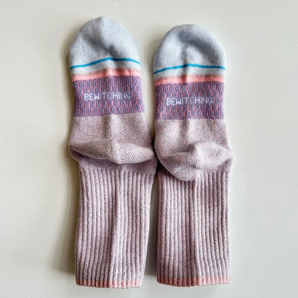 Wicked x Bombas New 2 pair Calf Socks Small Youth Lavender Green